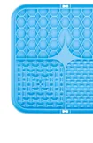 Tapis de léchage en silicone Bleu