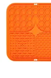 Tapis de léchage en silicone Orange