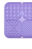 Tapis de léchage en silicone Violet