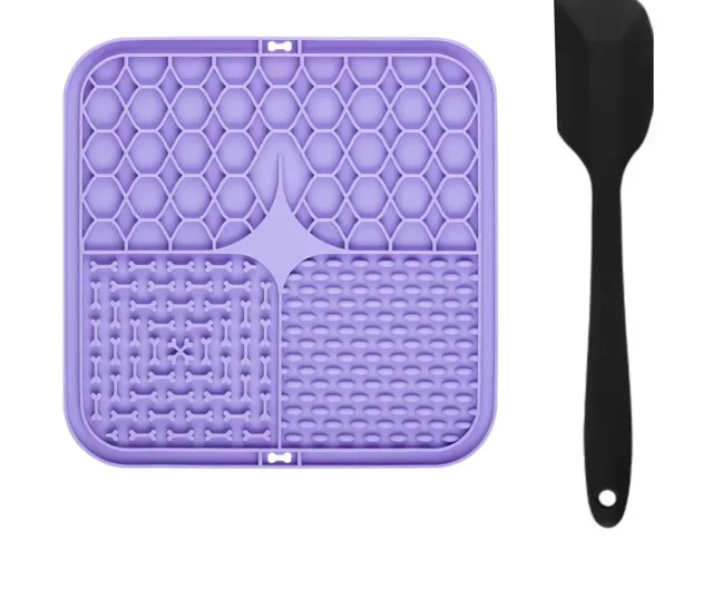 Tapis de léchage Lékki coloris violet