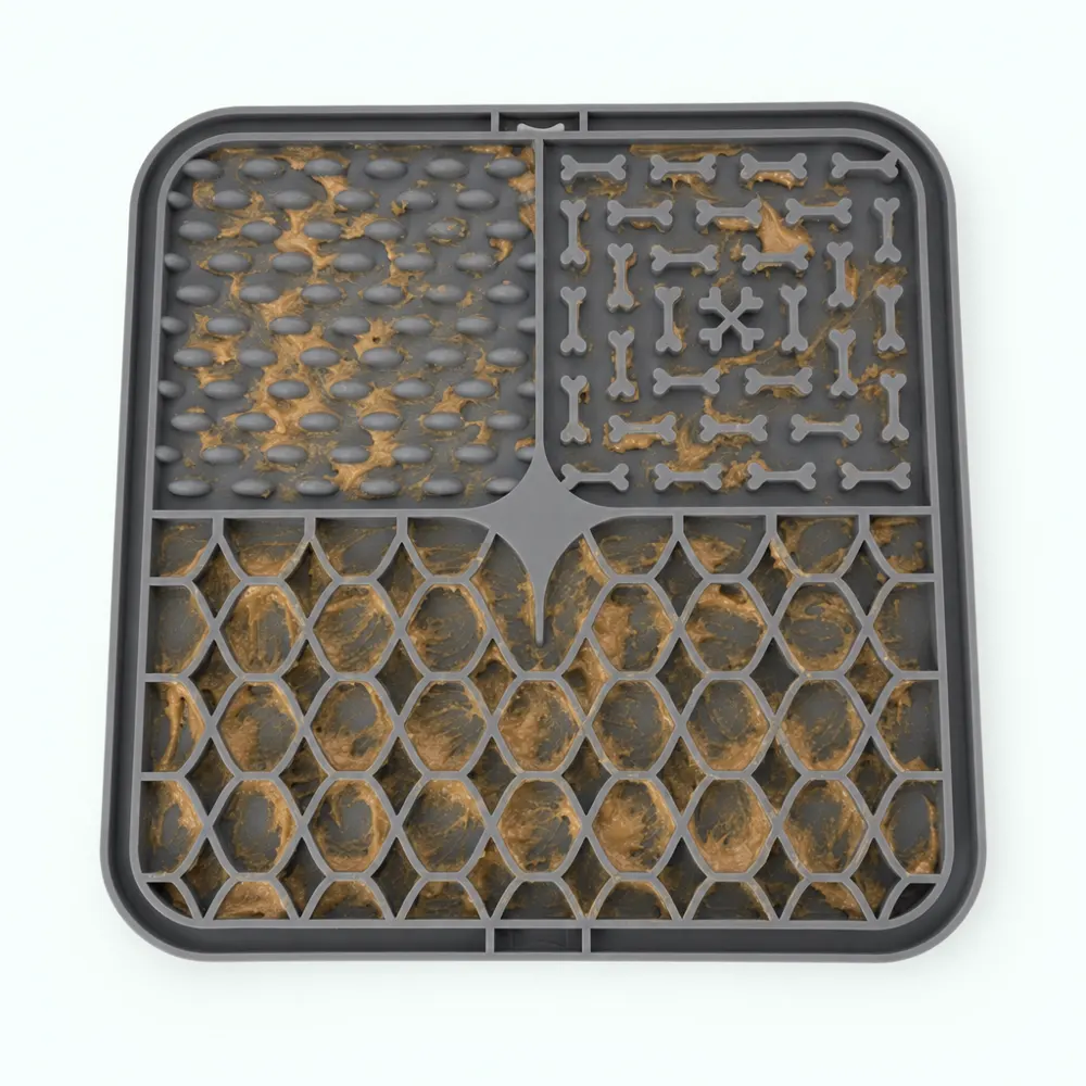 Tapis de léchage en silicone avec sa spatule