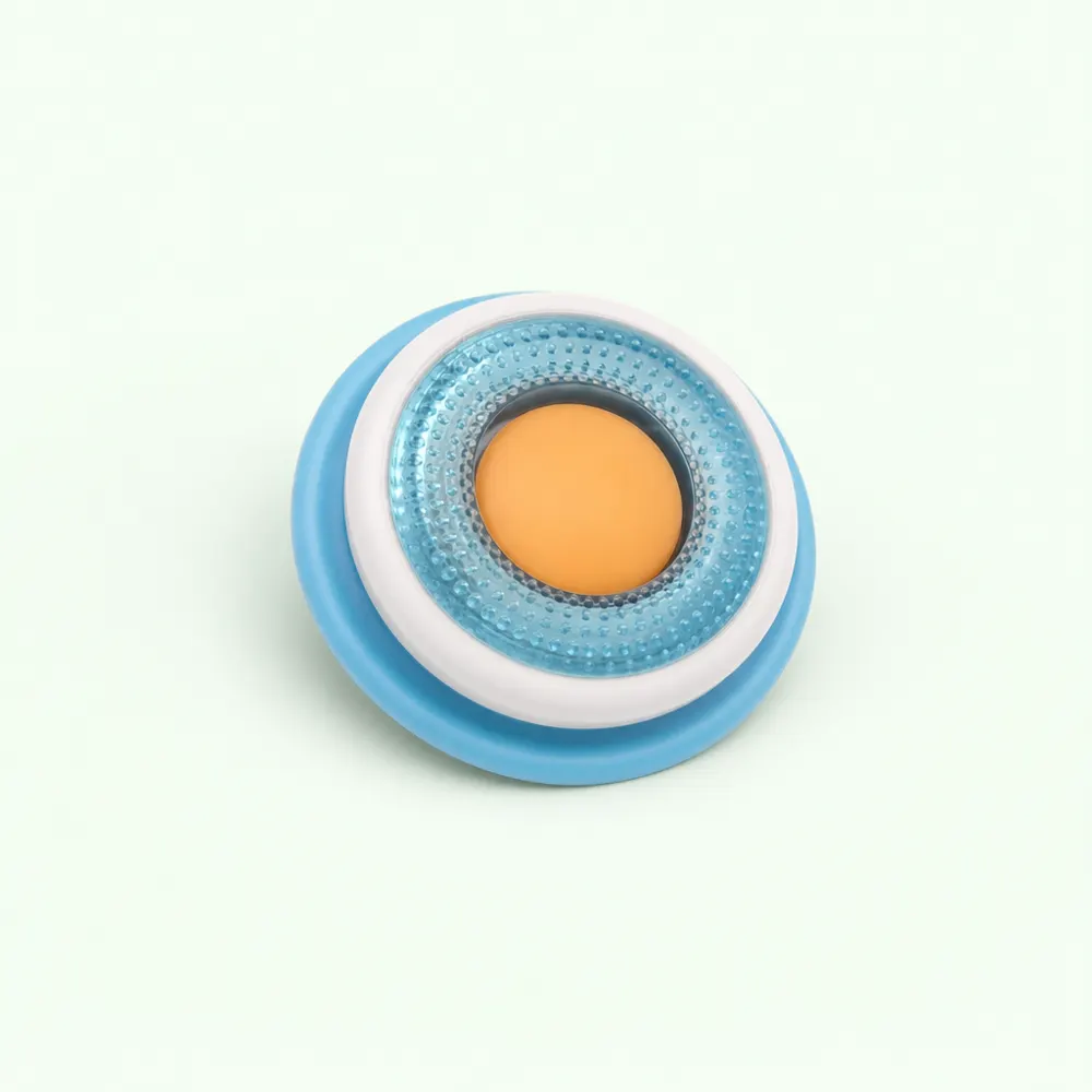 Jouet de léchage à ventouse Lékki avec dôme central, coloris bleu